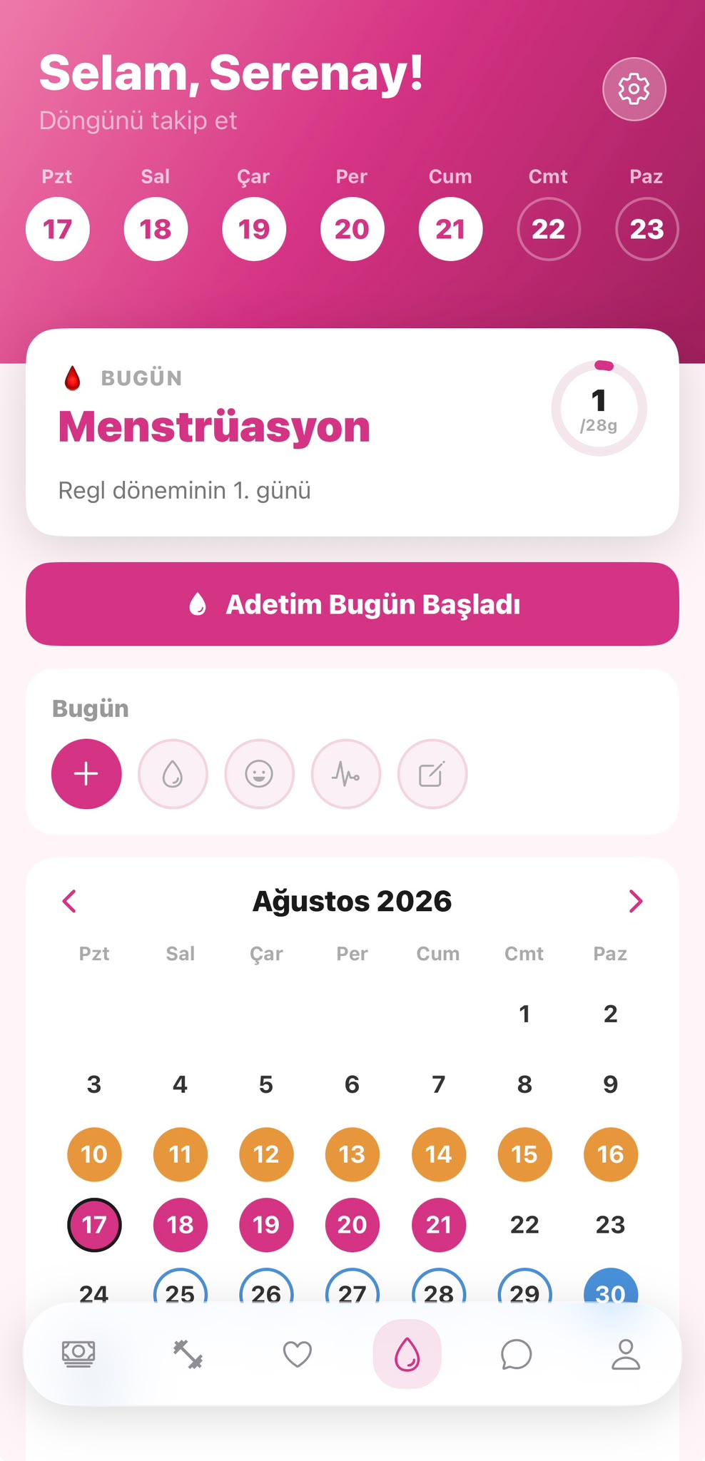 Heltrum döngü takibi ekranı